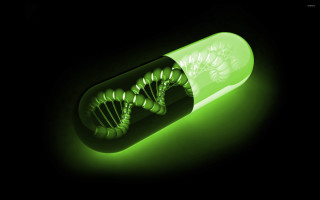 Green light pills tube green - biopunk free wallpaper