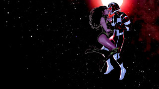 Couple people standing air sky - the air together free wallpaper