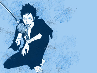 Man sword blue background grungy - grungy free wallpaper