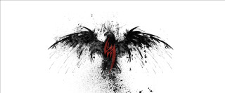Black red bird gothic tattoo - black wing free wallpaper
