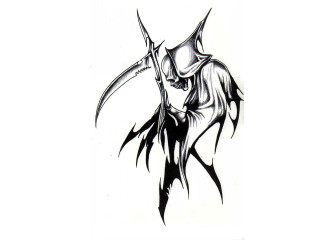 Man knife hat drawing artwork - death free wallpaper