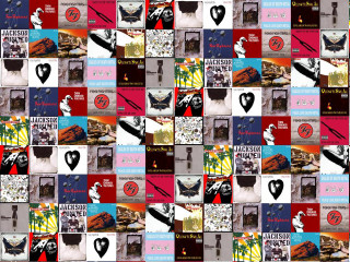 Collage colored person guitar picker - punk art free wallpaper