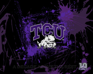 Purple black background tcu logo - cleve gray free wallpaper