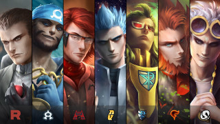 Overwatch characters colorful row different 2 - altermodern free wallpaper for desktop