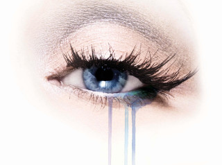 Woman eye long lashes blue - a womans eye free wallpaper