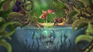 Swamp creature fish mouth man - alejandro burdisio free wallpaper