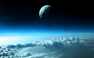 Earth view space shuttle clouds 4 - a view of the earth free wallpaper for desktop