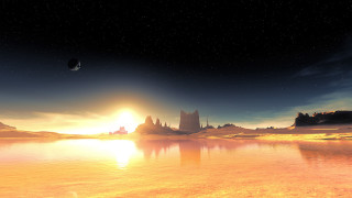 Distant planet star sky image - a distant planet free wallpaper