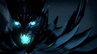 Demonic animal glowing eyes abyssal - tail free wallpaper