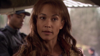 Woman long hair man black - tachisme free wallpaper for desktop