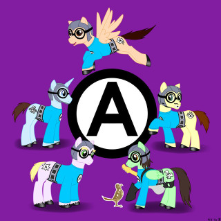 Cartoon characters letterA circle modular - a group of cartoon characters free wallpaper for tablet