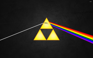 Triangle light rainbow middle image - triadic free wallpaper
