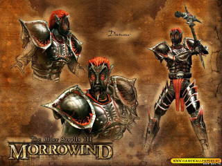 Men armor group brown red - brom free wallpaper
