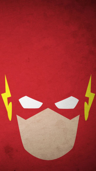 Red background yellow lightning mask - a red mask free wallpaper