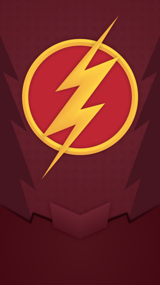 Flash logo red background yellow - altichiero free wallpaper for mobile