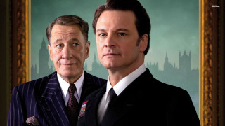 Two men suits ties painting - the camera and the other free wallpaper