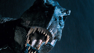 Dinosaur open mouth sharp teeth - tooth wide free wallpaper