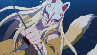 Woman sword wolf face portrait - her face free wallpaper