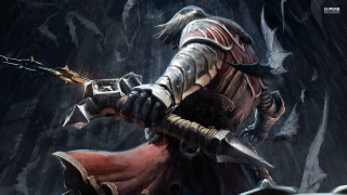 Man armor sword rain chain - a sword in the rain free wallpaper