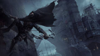 Man black outfit sword dark 4 - bloodborne free wallpaper