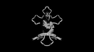 Cross banner black white photo - altichiero free wallpaper