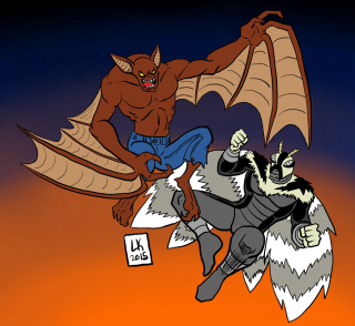 Demon riding demon horse man - benjamin marra free wallpaper for tablet