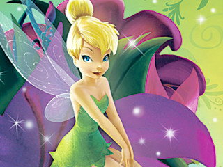 Tinkerbell cartoon flower green dress - a green dress free wallpaper for desktop