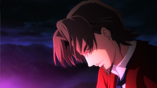 Red jacket man looking sky - a red jacket free wallpaper for desktop