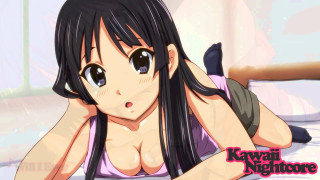 Girl laying bed hand head - kyoto animation free wallpaper for desktop