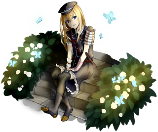 Woman sitting stone bench bush - a hat free wallpaper