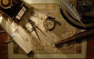 Map compass navigation exploration travel - aldus manutiu free wallpaper