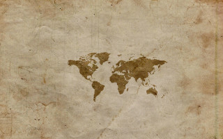 World map paper brown background 2 - paper texture free wallpaper