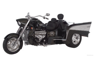 Black motorcycle sidecar white background - a black motorcycle free wallpaper