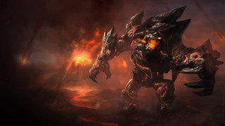 Demonic creature dark forest flames 2 - a demonic looking creature free wallpaper