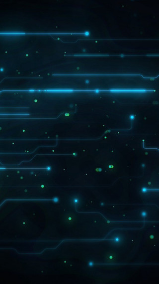 Glowing blue green lights dark - dark background free wallpaper for mobile