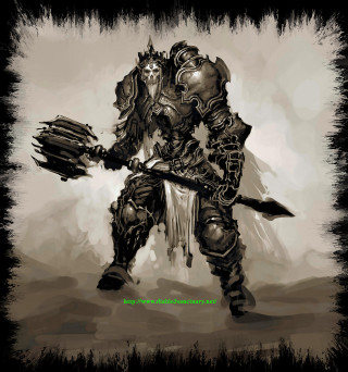 Knight sword shield digital painting - ambient free wallpaper for tablet