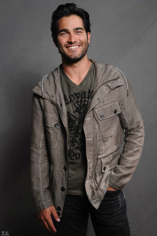 Man jacket smiling camera gray - gray free wallpaper for mobile