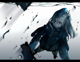 Woman knife water broken umbrella - broken free wallpaper for desktop