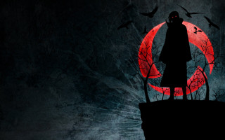 Person red moon bats flying - bat free wallpaper