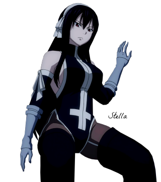 Woman black white outfit cross 2 - her chest free wallpaper for tablet