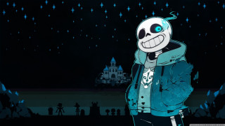 Cartoon skull character blue jacket - a blue jacket free wallpaper