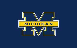 Michigan typographic style pixel art - m free wallpaper