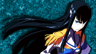 Anime character long black hair - cel free wallpaper for desktop