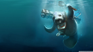 Cartoon bear spatula water grill - a grill free wallpaper