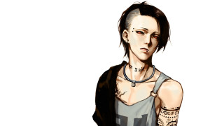 Gothic anime woman tattoos necklace - tattoo free wallpaper
