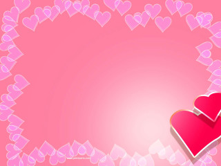 Pink background two hearts pattern - two heart free wallpaper