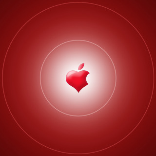 Red apple logo abstract digital - free hearts wallpaper for tablet