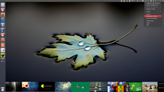 Leaf water droplets computer screen - a window open free wallpaper for desktop