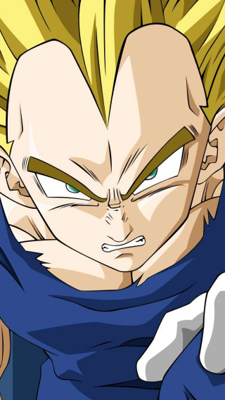 Vegeta super saiyan closeup manga - green eye free wallpaper for mobile
