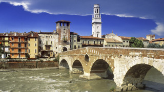 Bridge river tower background buildings - alesso baldovinetti free wallpaper for desktop